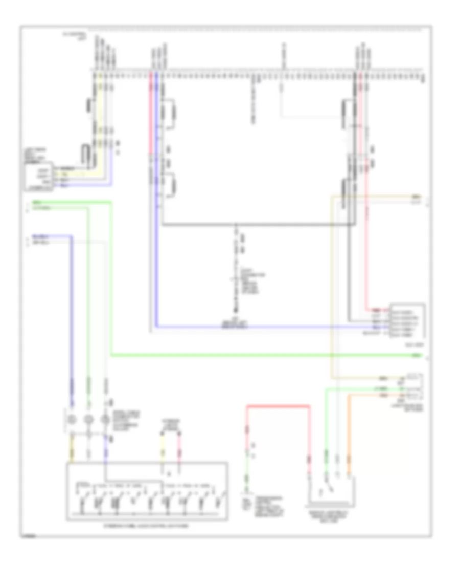 Bose Radio Wiring Diagram, Sedan with Navigation (2 of 3) for Nissan Altima S 2012