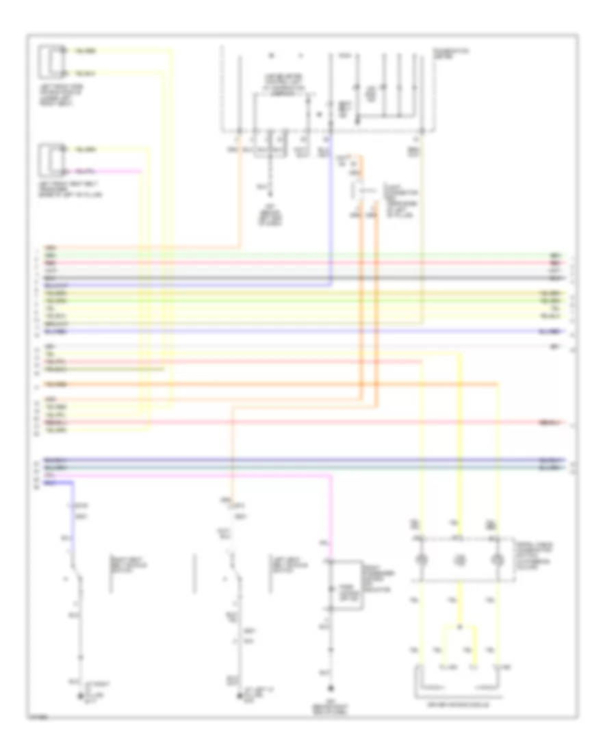 Supplemental Restraints Wiring Diagram 2 of 3 for Nissan Altima S 2012