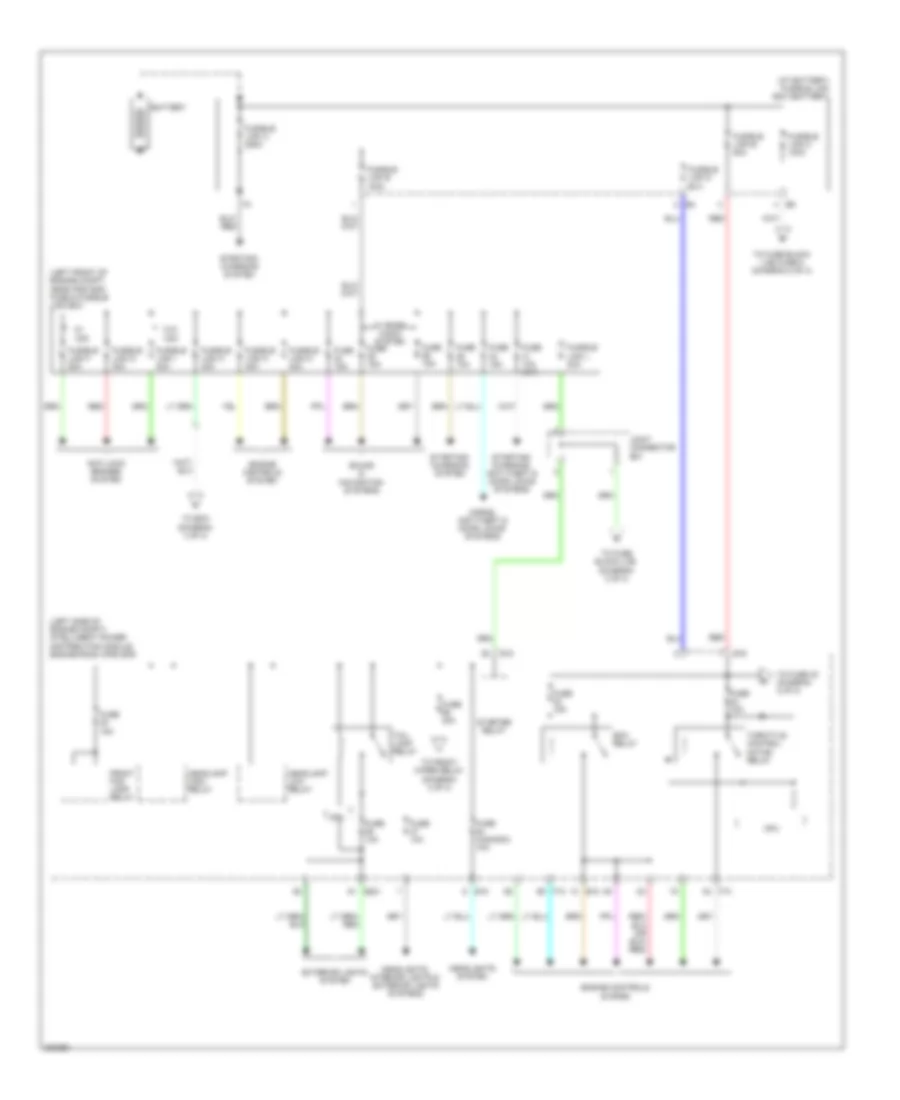 Power Distribution Wiring Diagram Except Hybrid 1 of 3 for Nissan Altima SR 2010