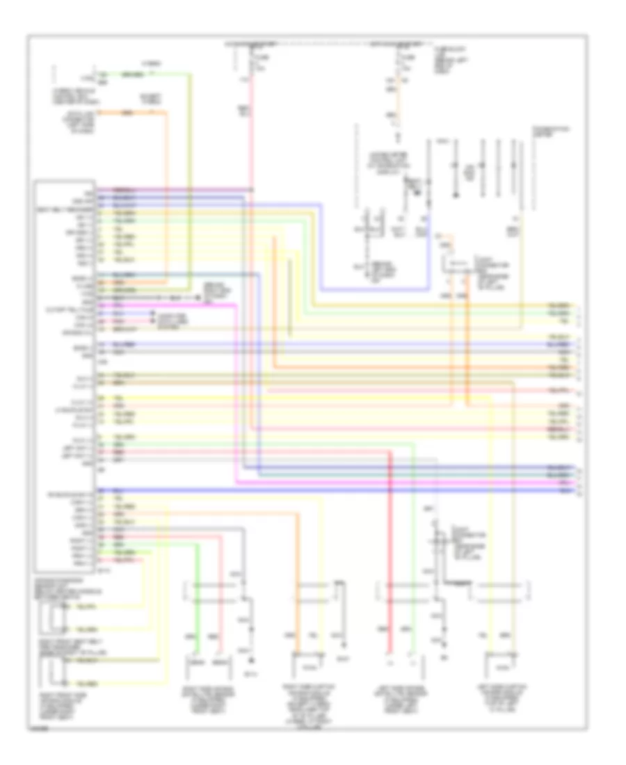Supplemental Restraints Wiring Diagram 1 of 2 for Nissan Altima SR 2010