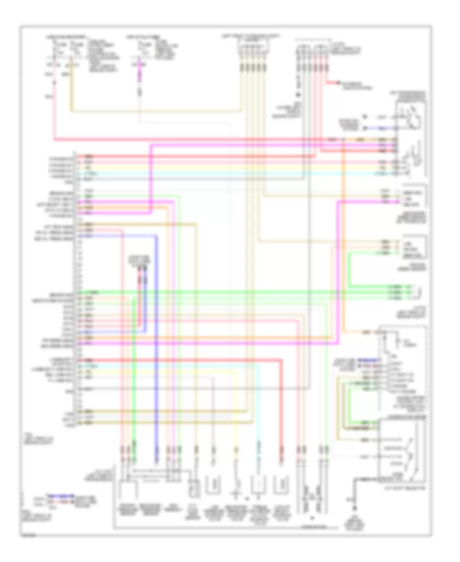 2 5L Transmission Wiring Diagram Except Hybrid for Nissan Altima SR 2010