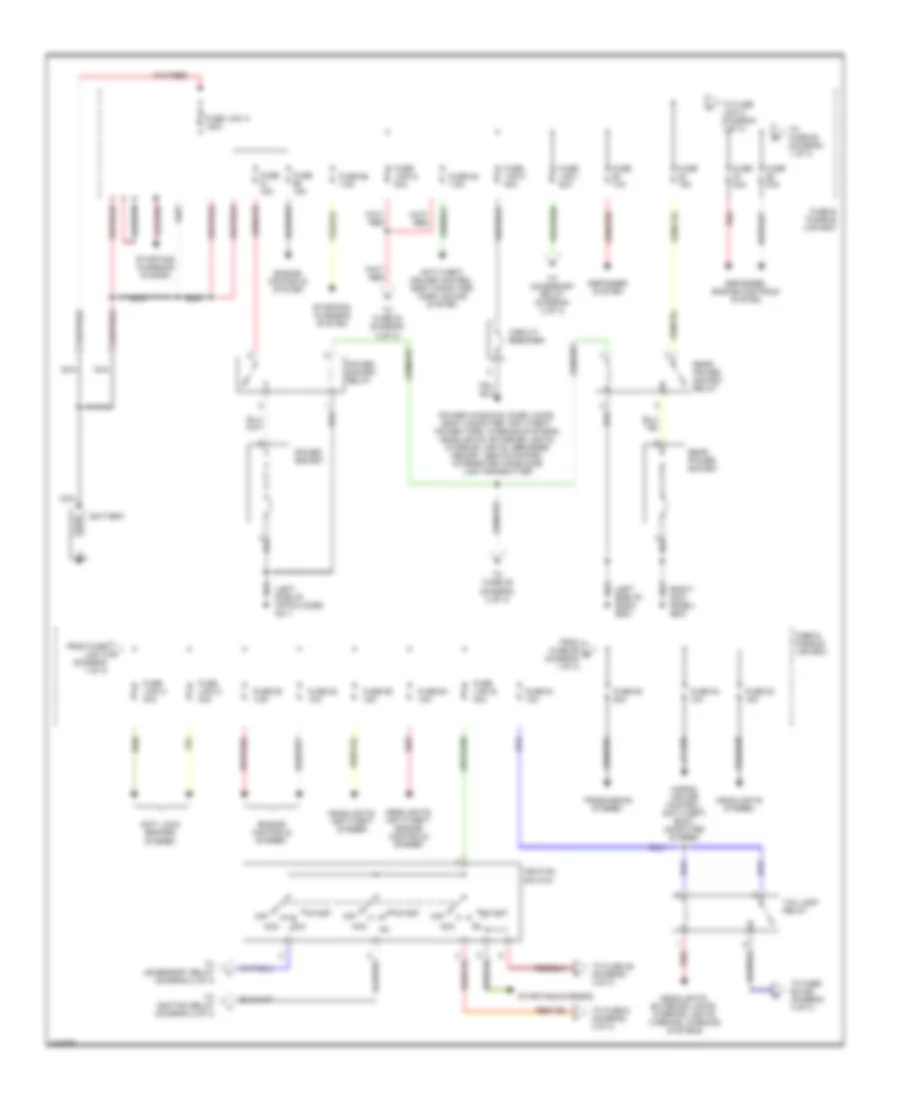 Power Distribution Wiring Diagram 1 of 3 for Nissan Pathfinder XE 2001