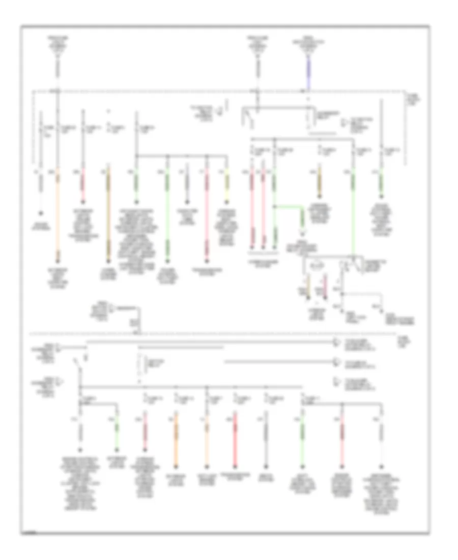 Power Distribution Wiring Diagram 2 of 3 for Nissan Pathfinder XE 2001