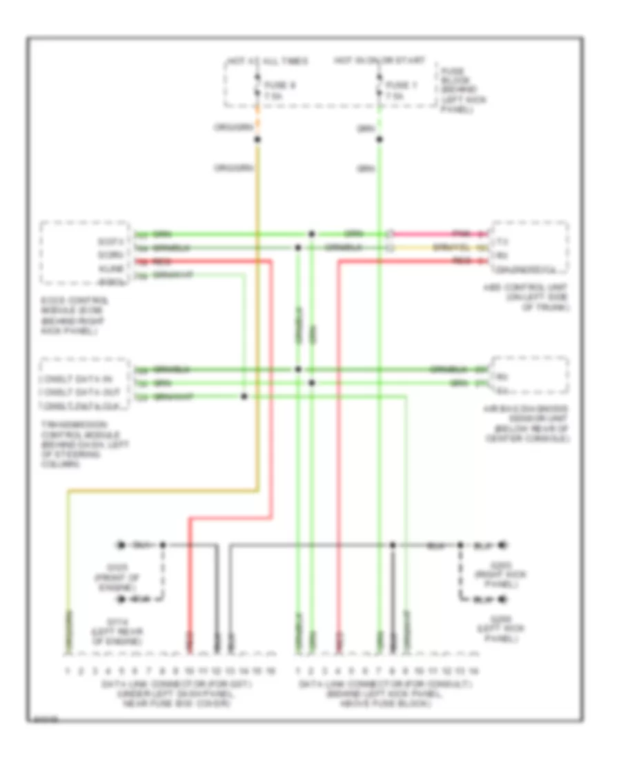 Computer Data Lines for Nissan 240SX 1997