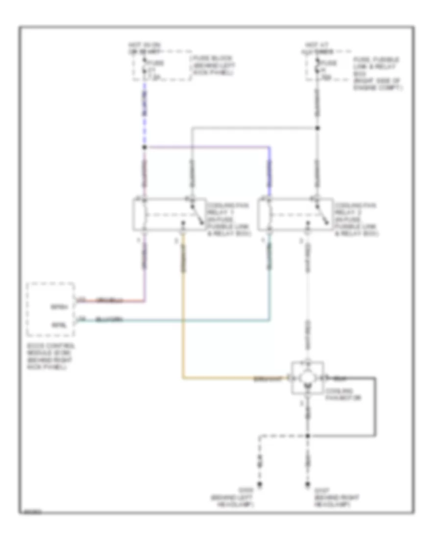 Cooling Fan Wiring Diagram for Nissan 240SX 1997