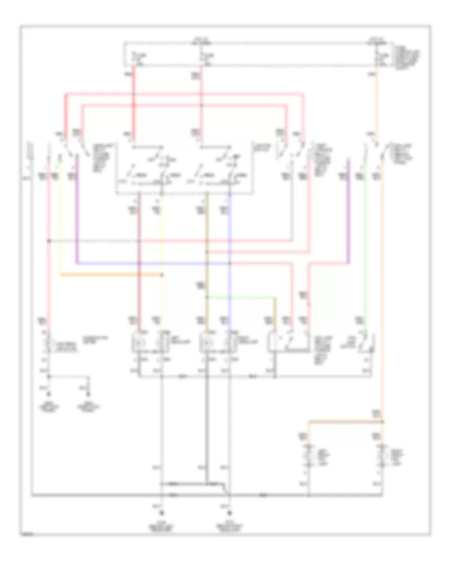 Headlight Wiring Diagram, without DRL for Nissan 240SX 1997