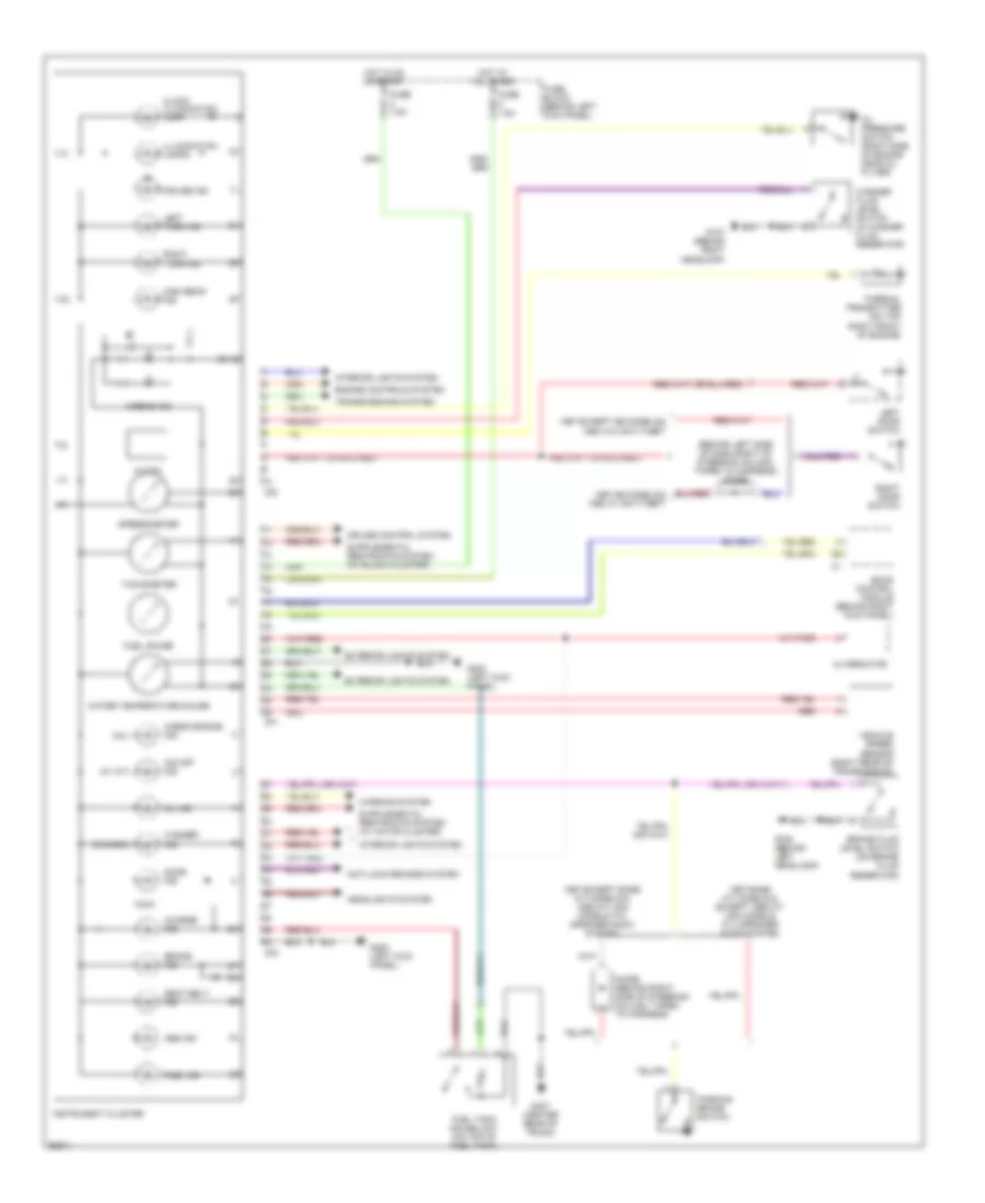 Instrument Cluster Wiring Diagram for Nissan 240SX 1997