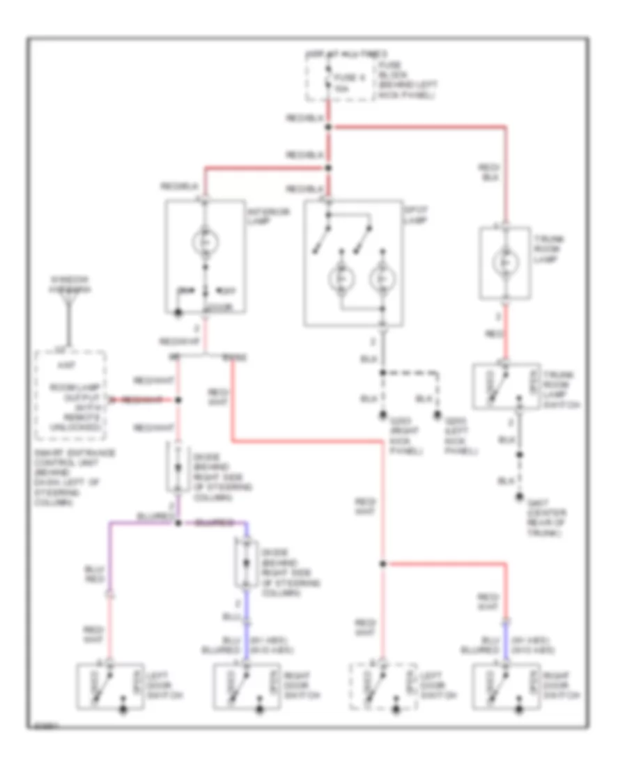 Courtesy Lamps Wiring Diagram for Nissan 240SX 1997