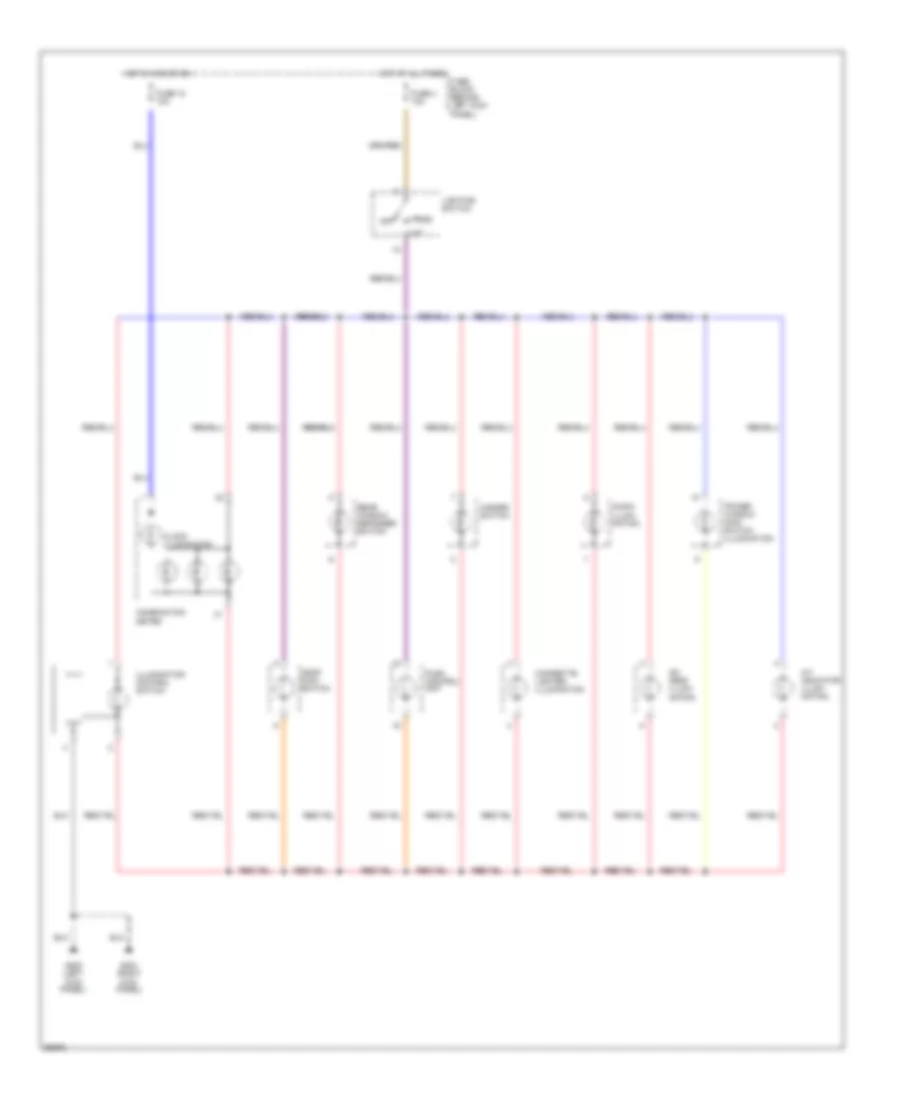 Instrument Illumination Wiring Diagram for Nissan 240SX 1997