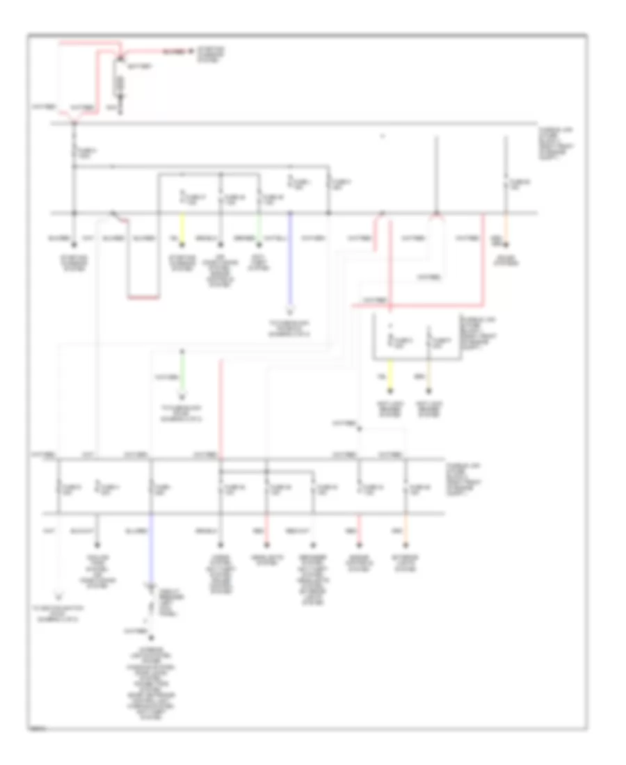Power Distribution Wiring Diagram 1 of 2 for Nissan 240SX 1997