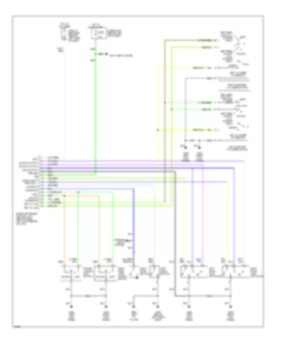 Keyless Entry Wiring Diagram for Nissan 240SX 1997