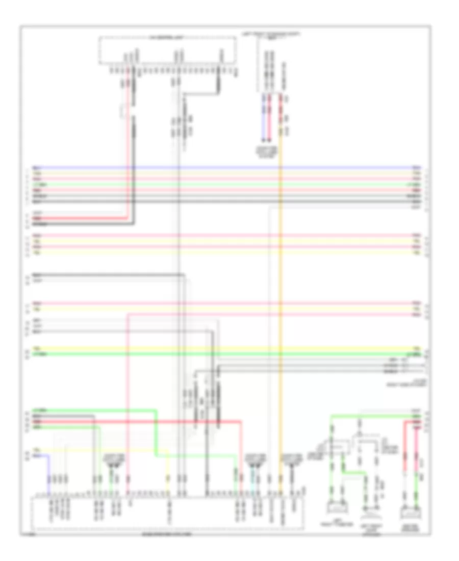 Radio Wiring Diagram, Base with Navigation (3 of 10) for Nissan Pathfinder SV 2014