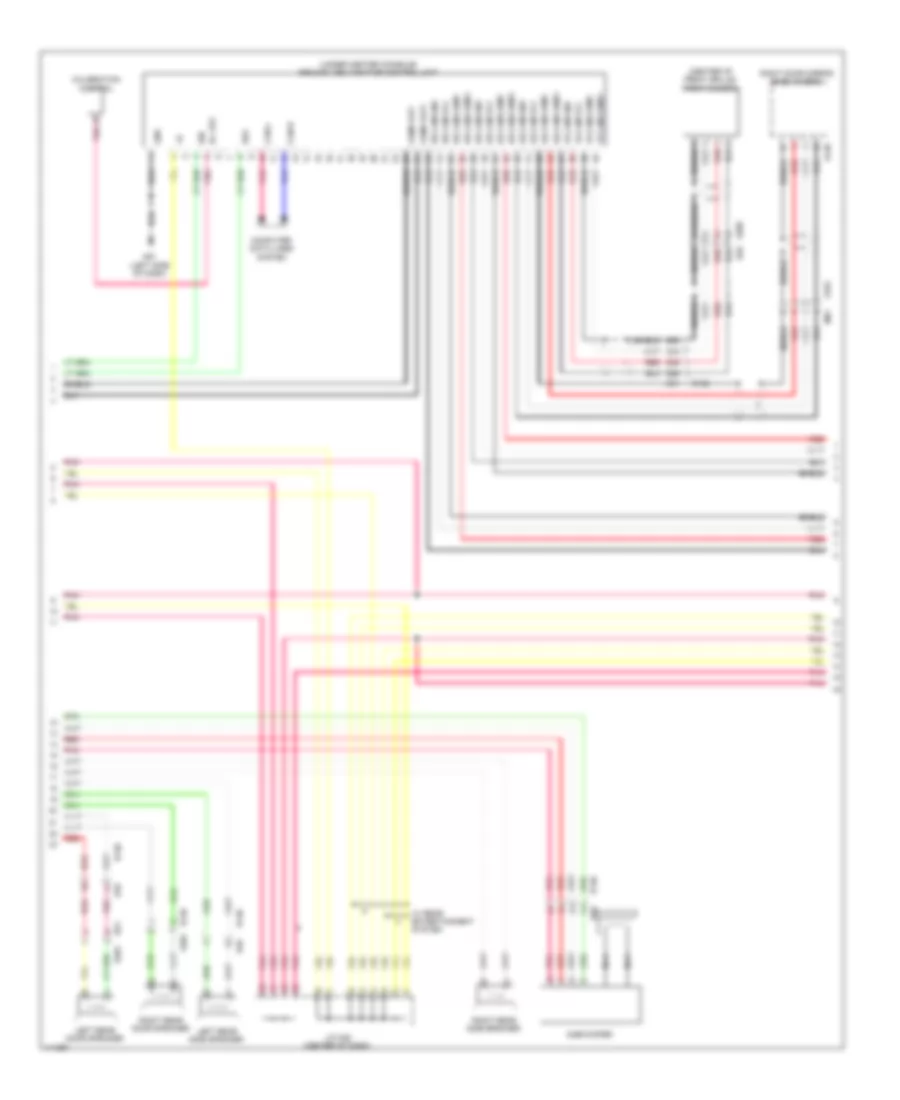 Radio Wiring Diagram, Base with Navigation (5 of 10) for Nissan Pathfinder SV 2014