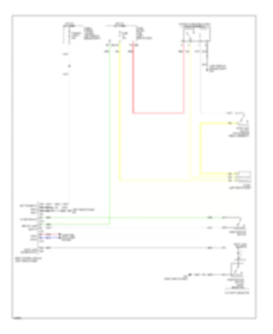 Shift Interlock Wiring Diagram Except Hybrid for Nissan Pathfinder SV 2014