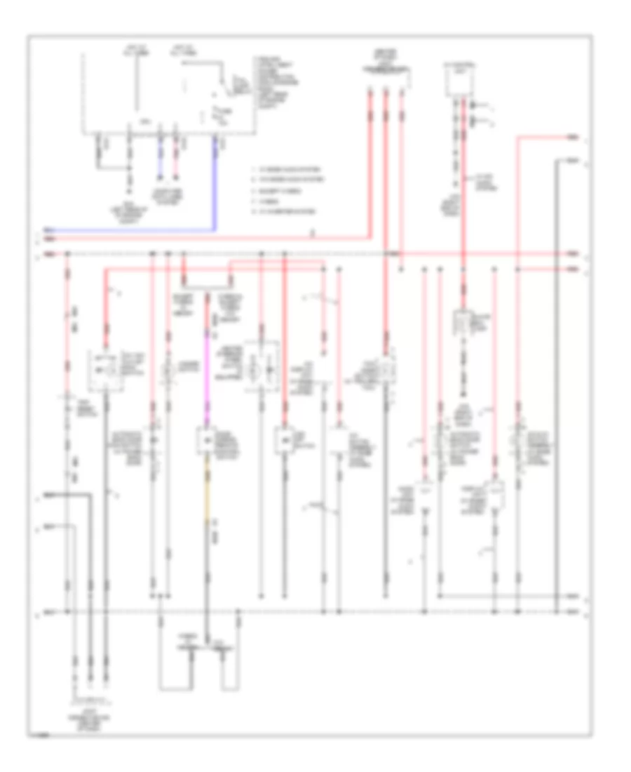 Instrument Illumination Wiring Diagram (2 of 3) for Nissan Pathfinder SV 2014