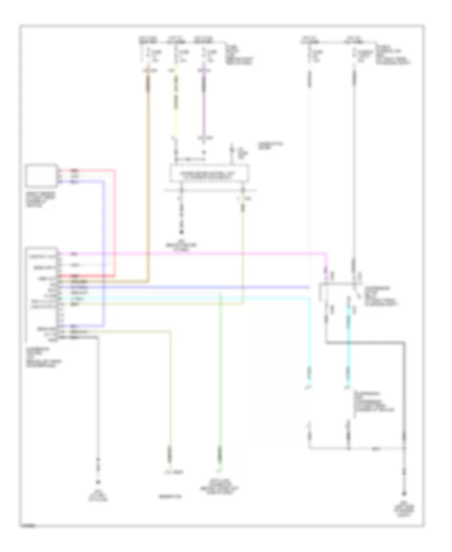 Electronic Suspension Wiring Diagram for Nissan Armada Platinum 2010