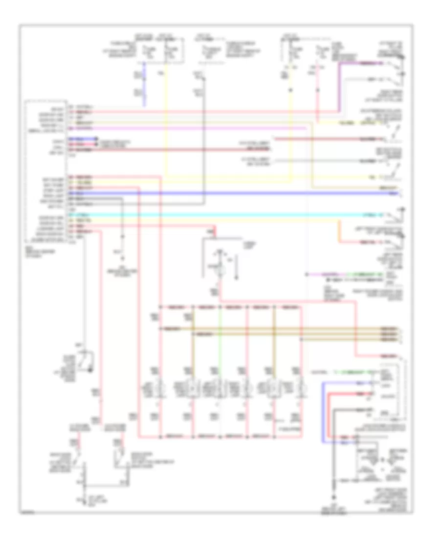 Courtesy Lamps Wiring Diagram 1 of 2 for Nissan Armada Platinum 2010