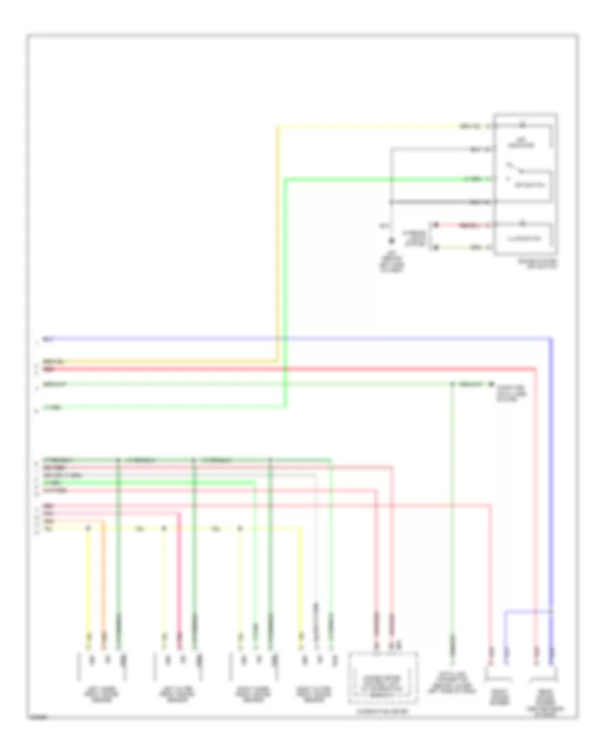 Front  Rear Sonar Wiring Diagram 2 of 2 for Nissan Armada Platinum 2010