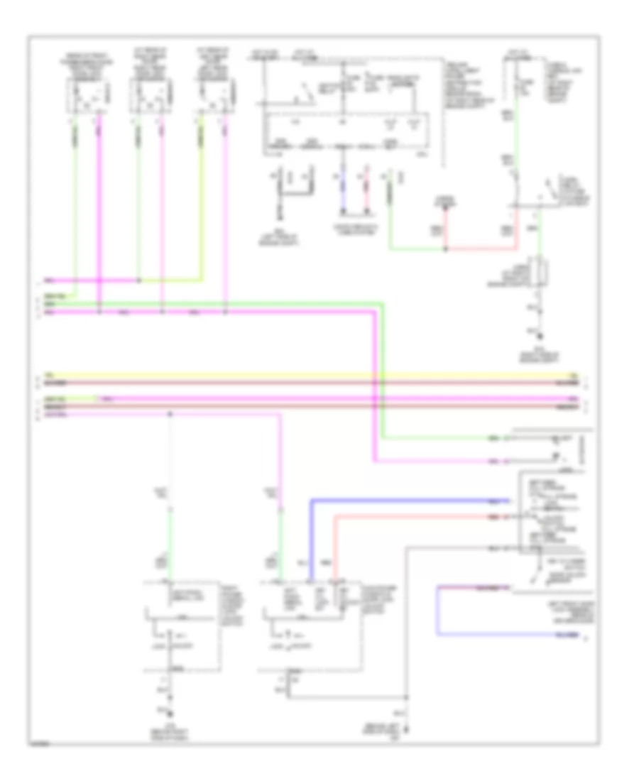 Power Door Locks Wiring Diagram, with Intelligent Key Unit (2 of 3) for Nissan Armada Platinum 2010