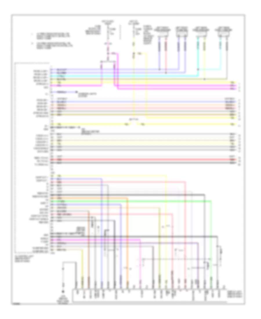 Base Radio Wiring Diagram 1 of 3 for Nissan Armada Platinum 2010
