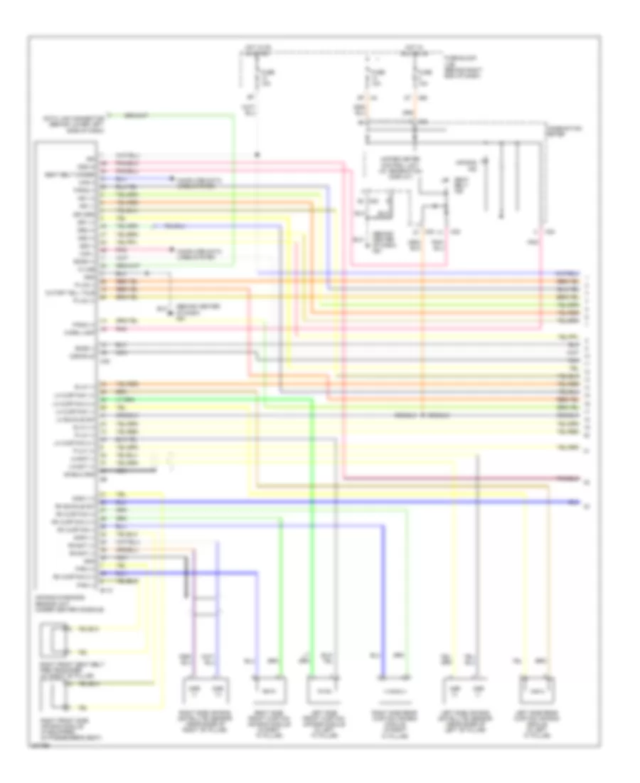 Supplemental Restraints Wiring Diagram 1 of 3 for Nissan Armada Platinum 2010