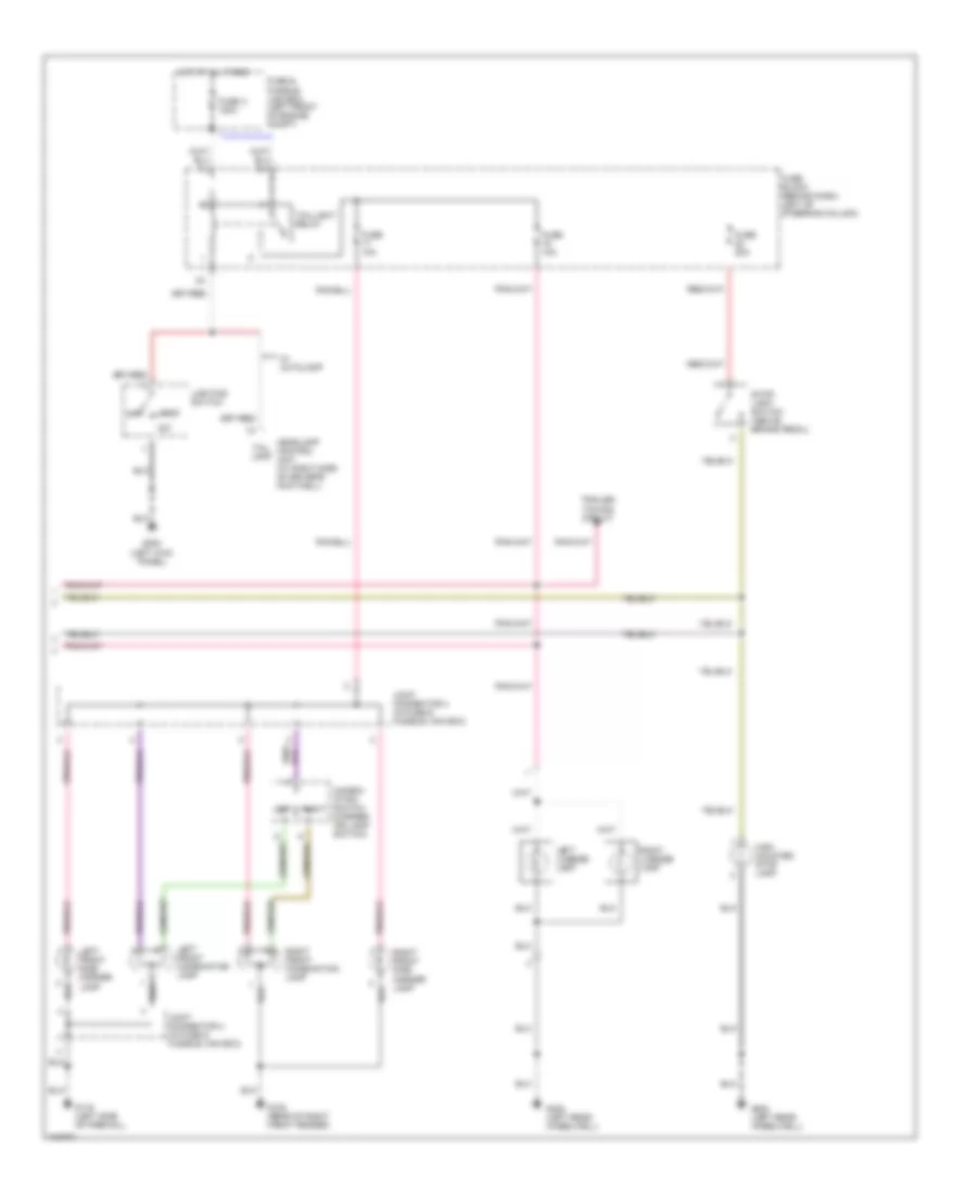 Exterior Lamps Wiring Diagram (2 of 2) for Nissan Quest GLE 2001