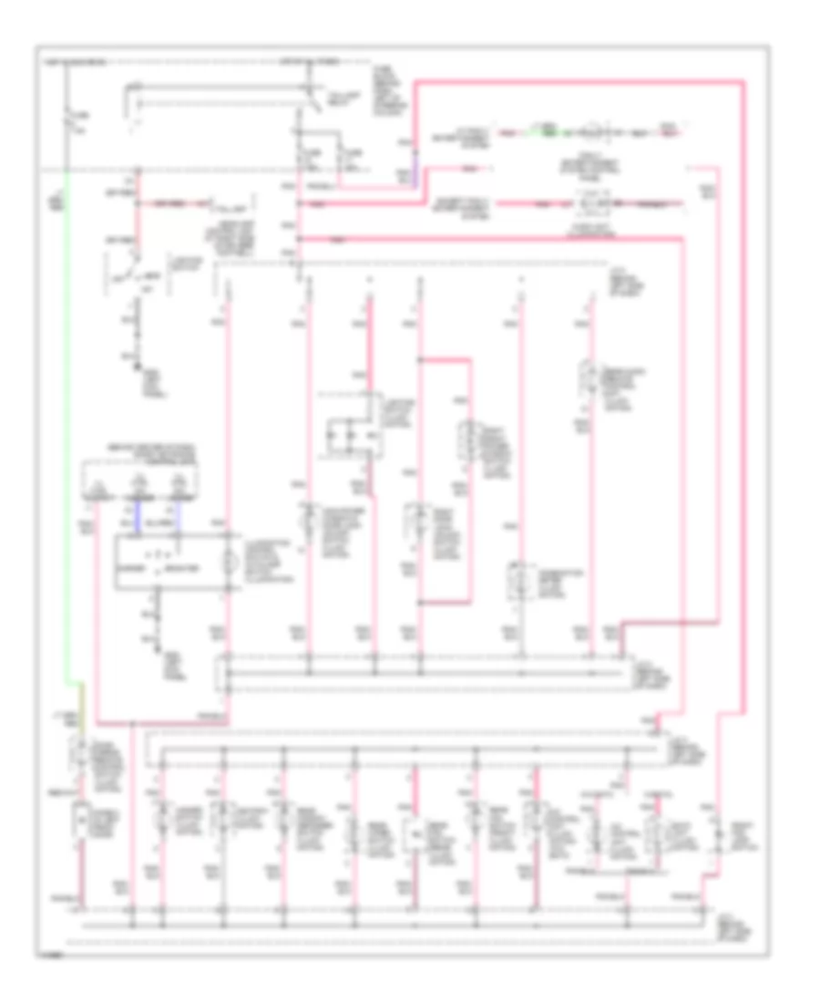 Instrument Illumination Wiring Diagram for Nissan Quest GLE 2001