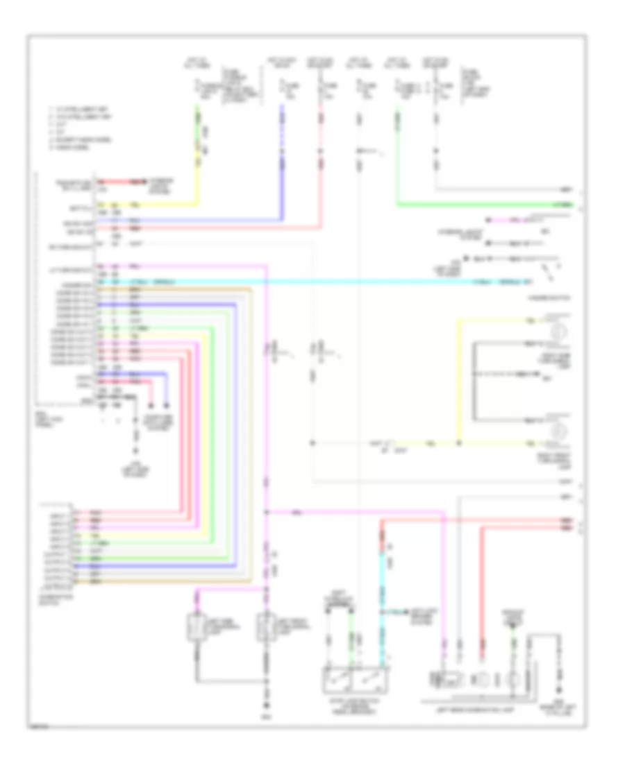 Exterior Lamps Wiring Diagram (1 of 2) for Nissan Juke Nismo 2014