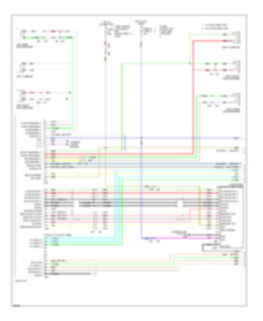 Radio Wiring Diagram, without Navigation (1 of 3) for Nissan Juke Nismo 2014