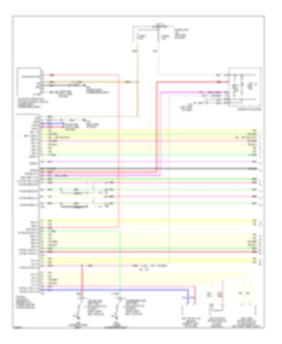 Supplemental Restraints Wiring Diagram 1 of 2 for Nissan Juke Nismo 2014