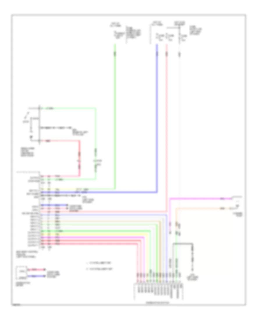 Электросхема заднего стеклоочистителя дворника и омывателя для Nissan Juke Nismo 2014