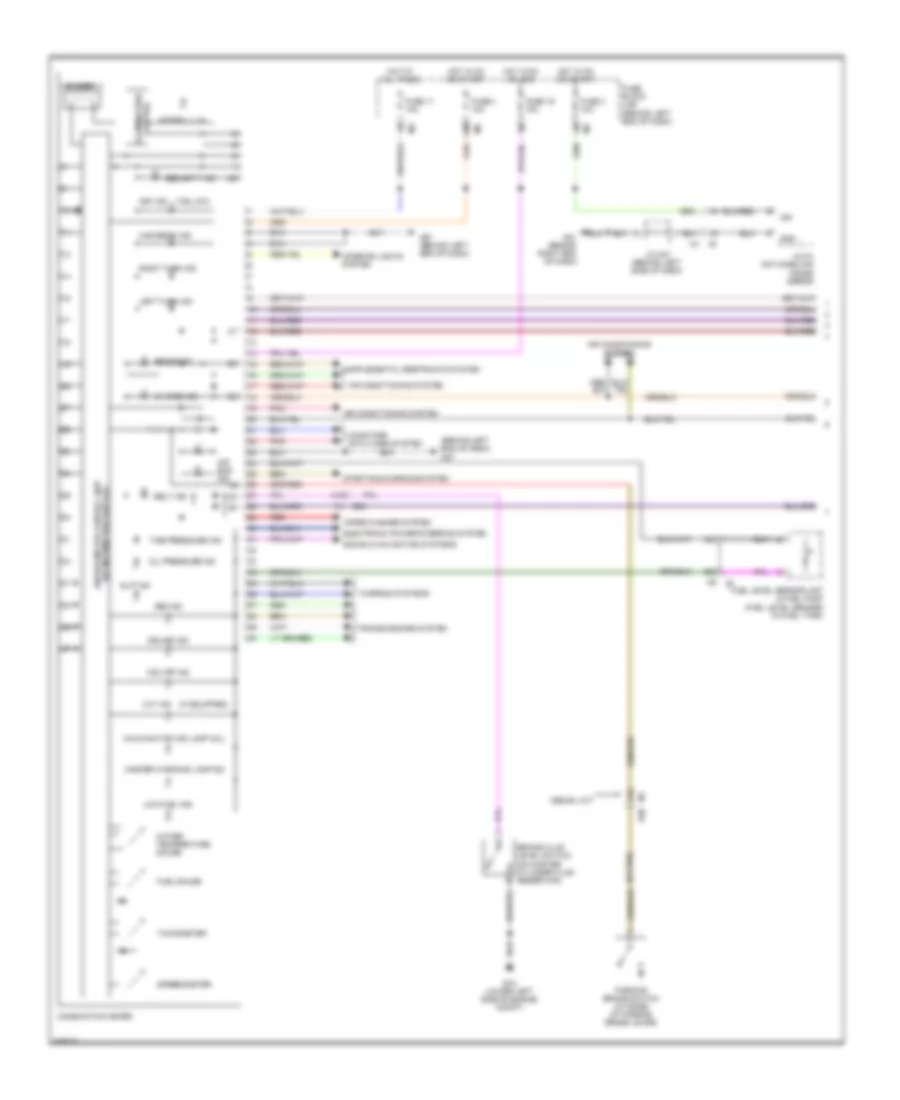 Instrument Cluster Wiring Diagram 1 of 2 for Nissan Altima SR 2012