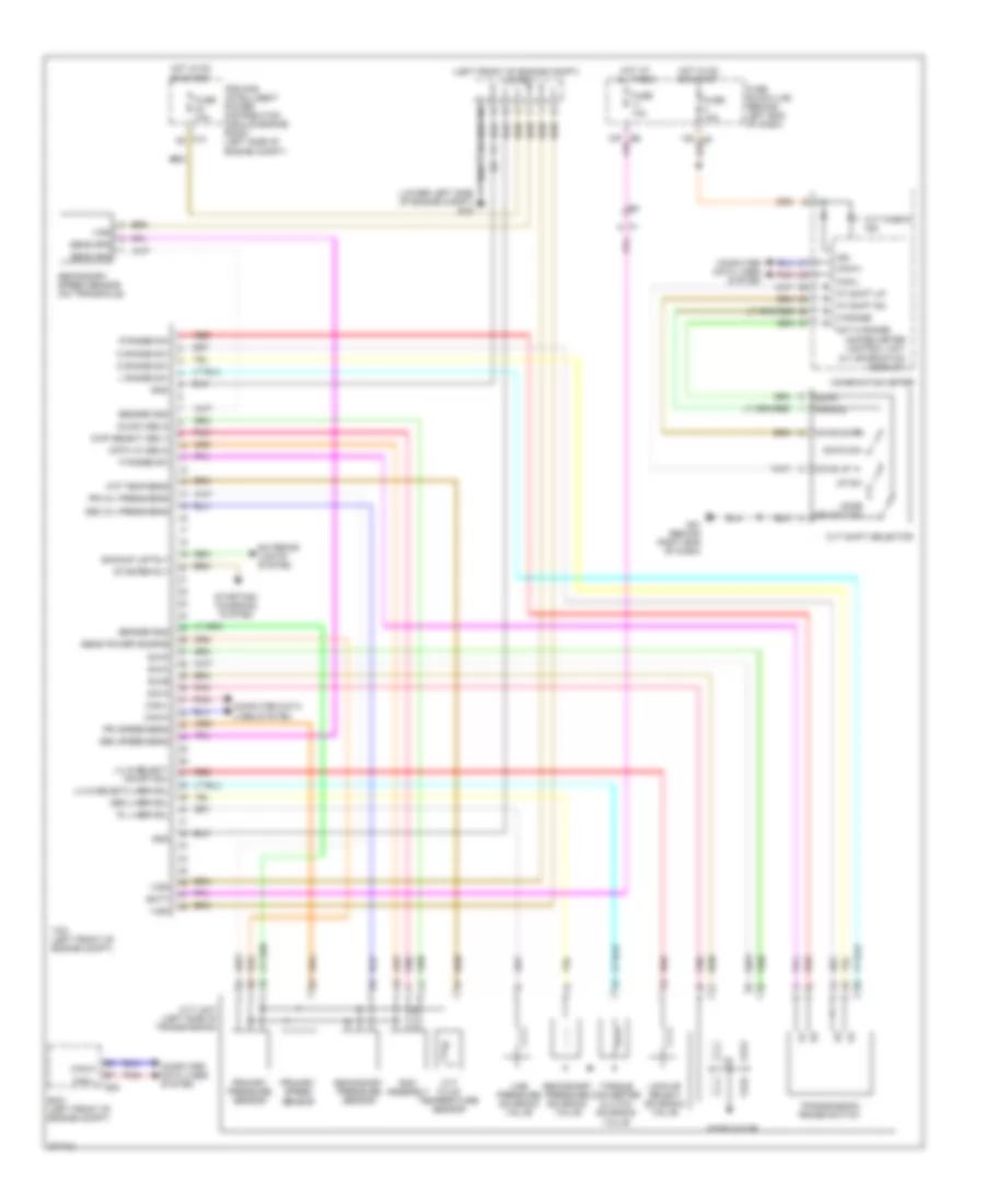 3.5L, Transmission Wiring Diagram for Nissan Altima SR 2012