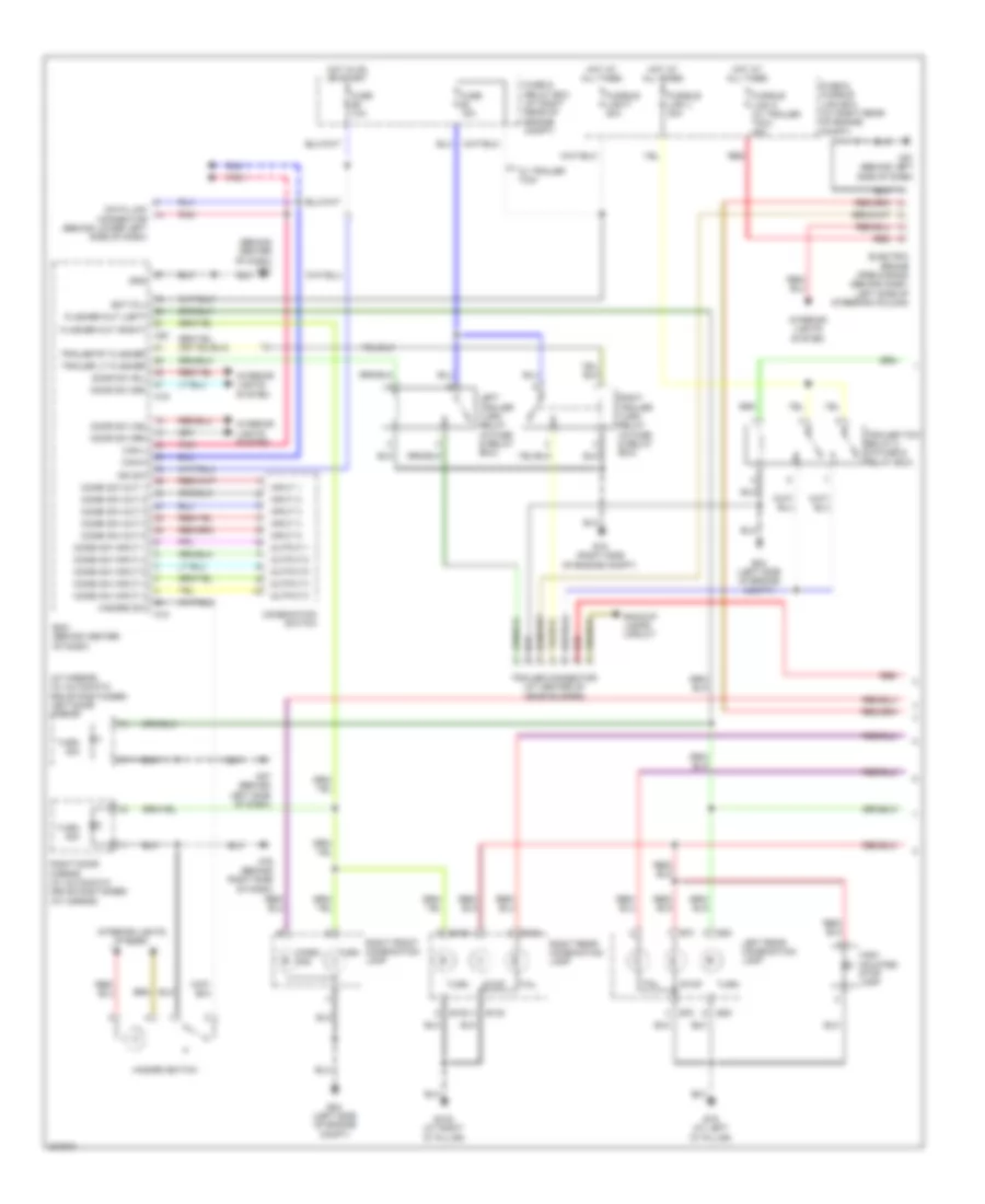 Exterior Lamps  Trailer Connector Wiring Diagram (1 of 2) for Nissan Armada SE 2010