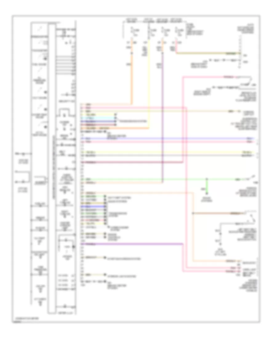 Instrument Cluster Wiring Diagram 1 of 2 for Nissan Armada SE 2010