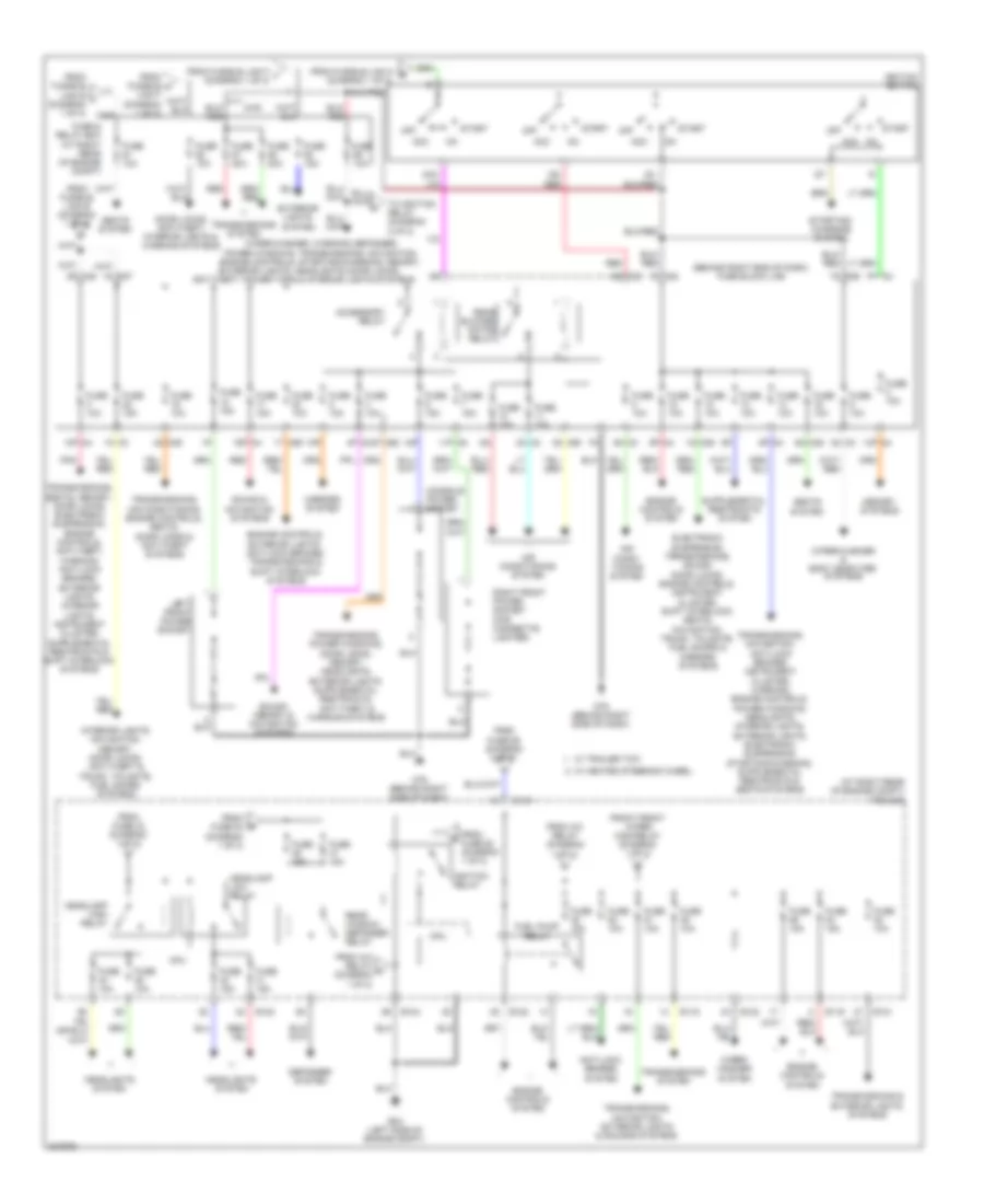 Power Distribution Wiring Diagram (2 of 2) for Nissan Armada SE 2010