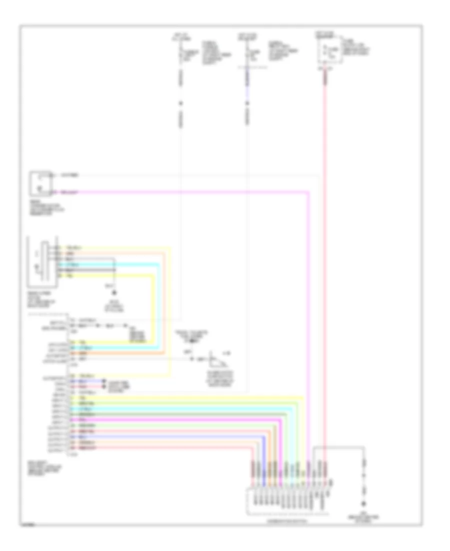 Электросхема заднего стеклоочистителя дворника и омывателя для Nissan Armada SE 2010