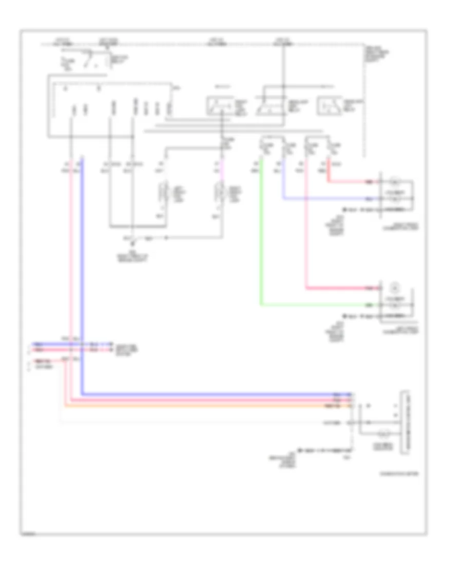 Headlights Wiring Diagram, without DRL (2 of 2) for Nissan Frontier XE 2005