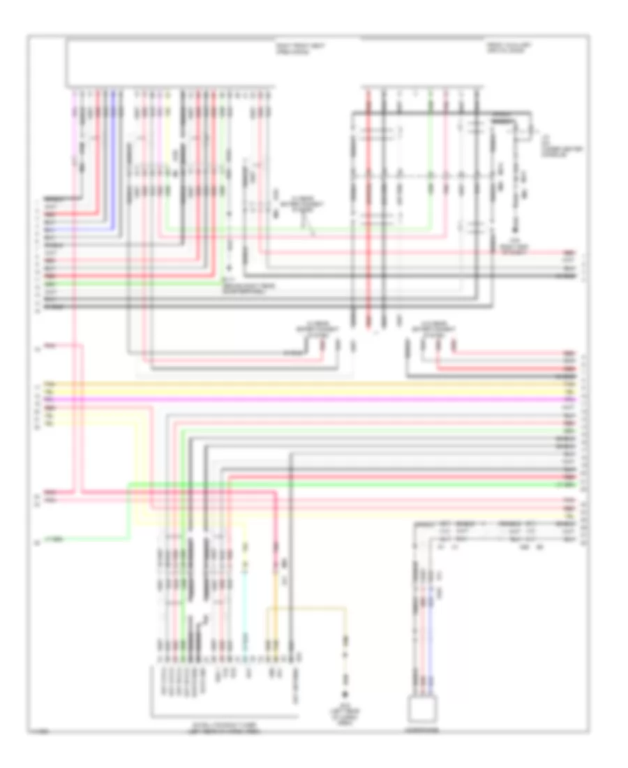 Radio Wiring Diagram, without Bose (4 of 5) for Nissan Pathfinder SL Hybrid 2014