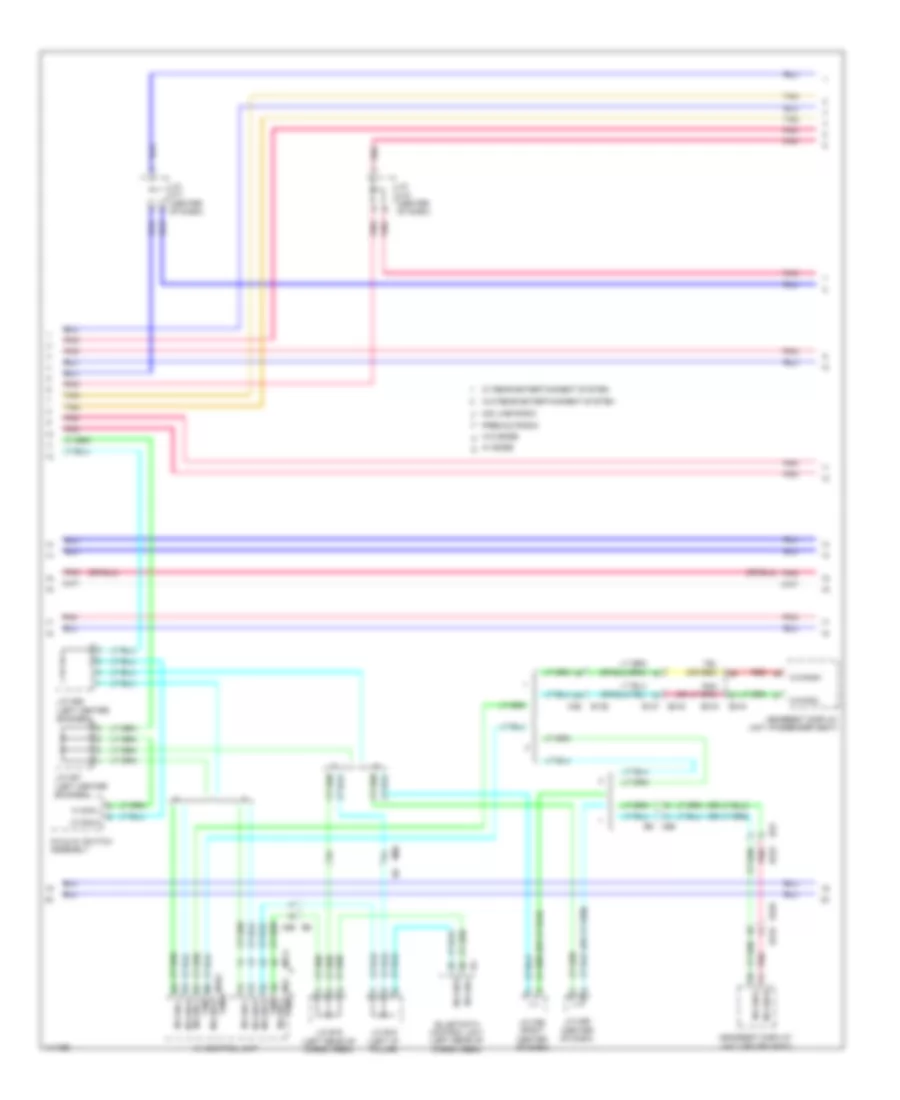 Computer Data Lines Wiring Diagram, Except Hybrid (2 of 3) for Nissan Pathfinder SL Hybrid 2014