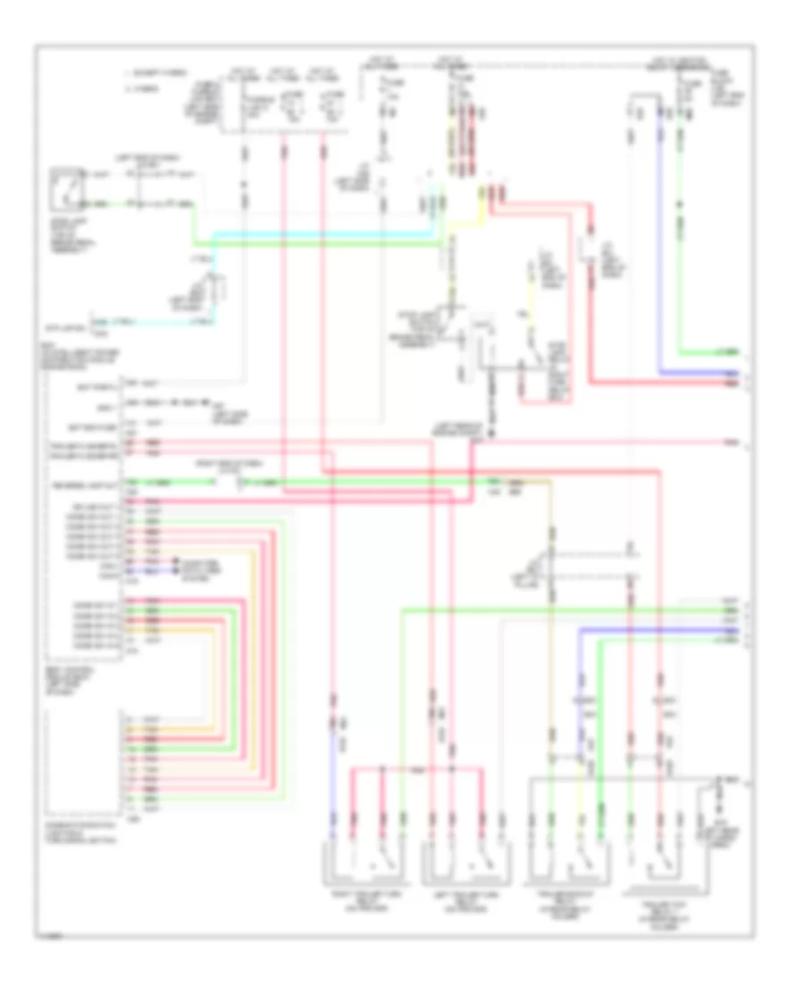 Trailer Tow Wiring Diagram (1 of 2) for Nissan Pathfinder SL Hybrid 2014