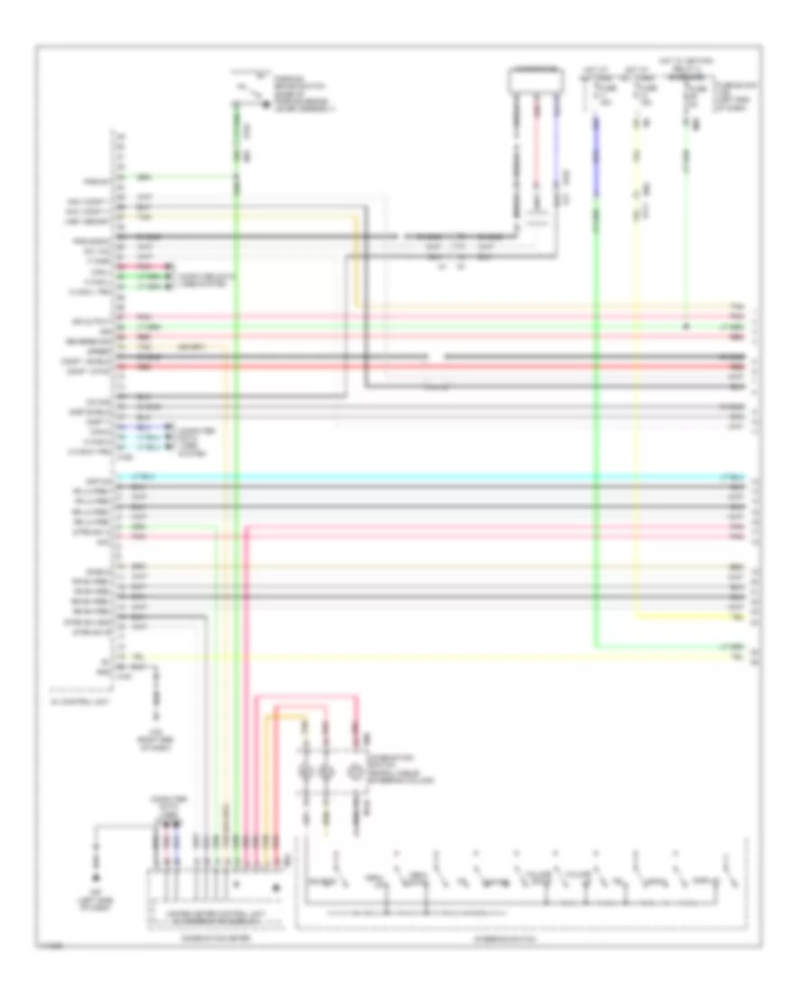 Navigation Wiring Diagram Except Hybrid 1 of 7 for Nissan Pathfinder SL Hybrid 2014