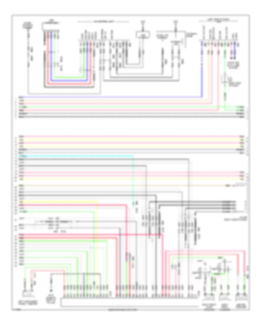 Navigation Wiring Diagram, Except Hybrid (3 of 7) for Nissan Pathfinder SL Hybrid 2014