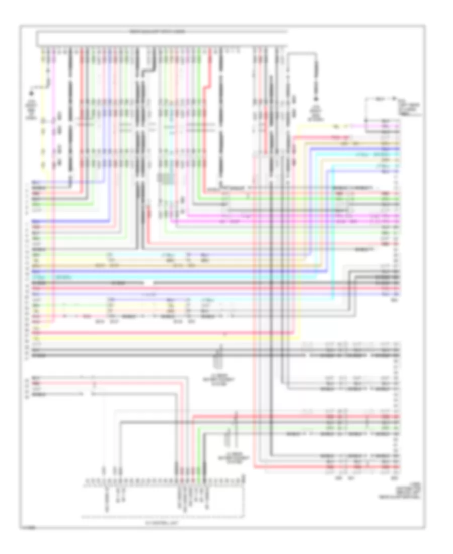 Navigation Wiring Diagram, Except Hybrid (7 of 7) for Nissan Pathfinder SL Hybrid 2014