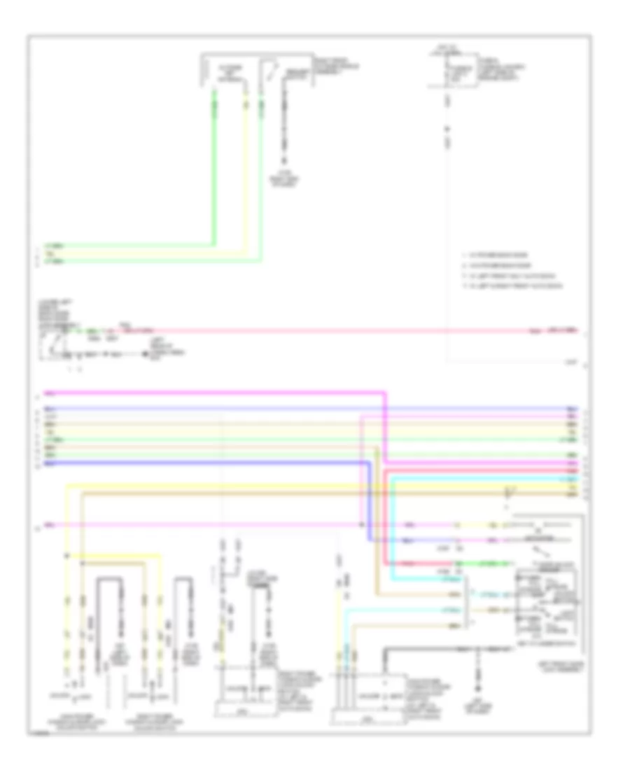 Power Door Locks Wiring Diagram (2 of 3) for Nissan Pathfinder SL Hybrid 2014