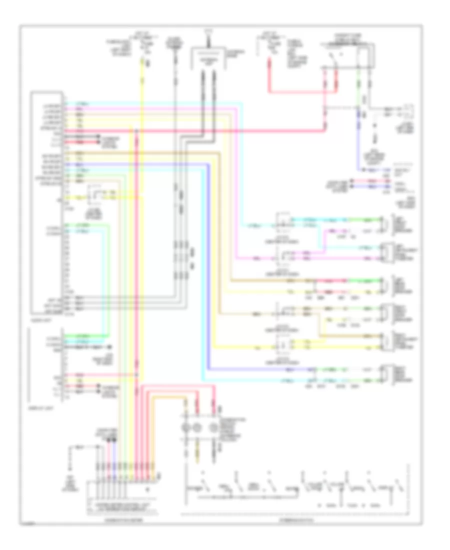 Base Radio Wiring Diagram for Nissan Pathfinder SL Hybrid 2014