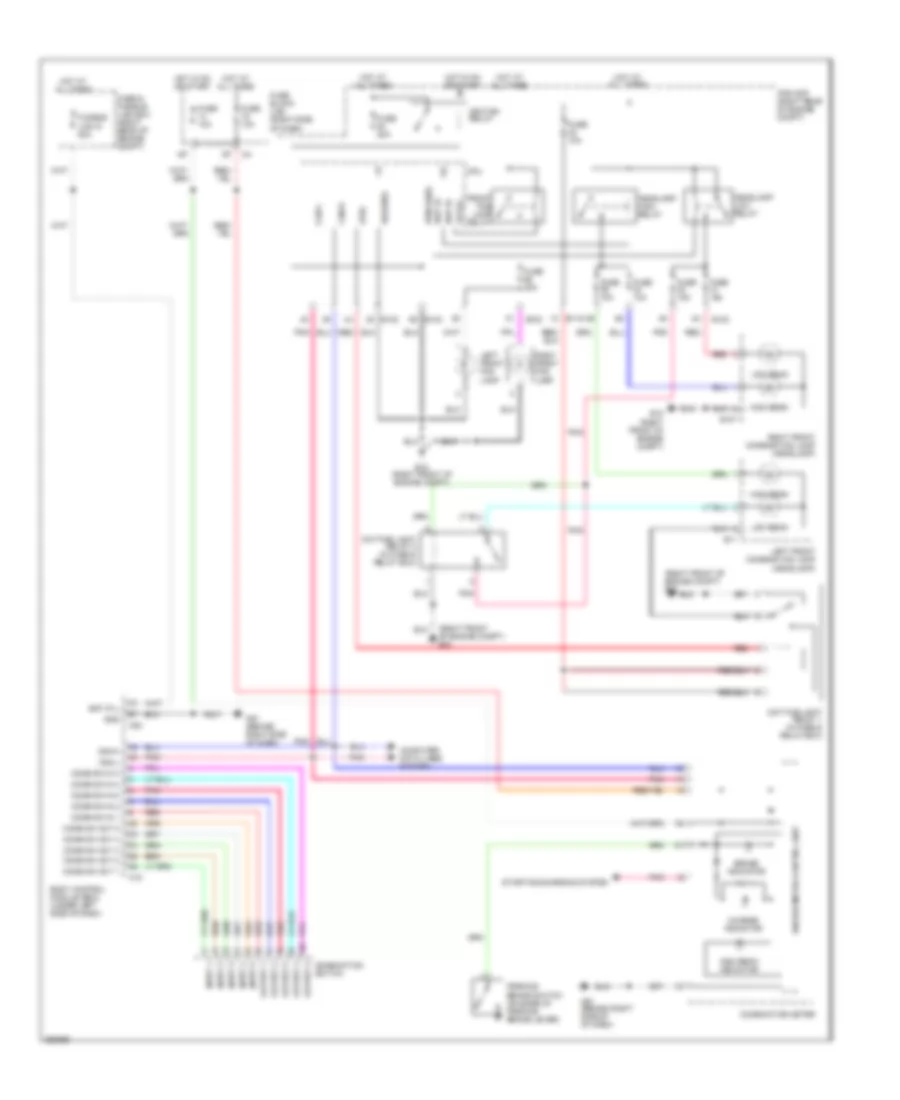 Headlights Wiring Diagram with DRL for Nissan Xterra X 2007