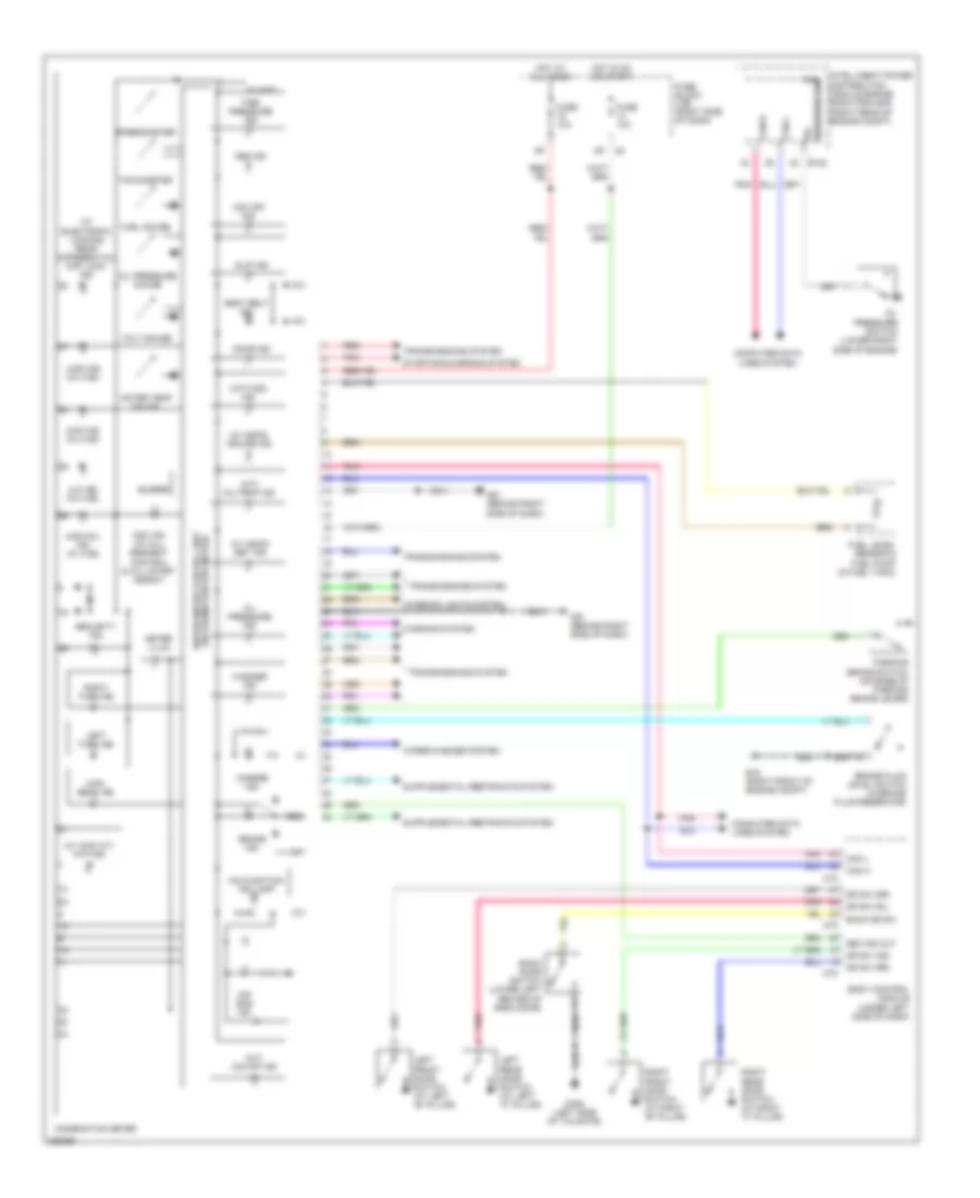 Instrument Cluster Wiring Diagram for Nissan Xterra X 2007