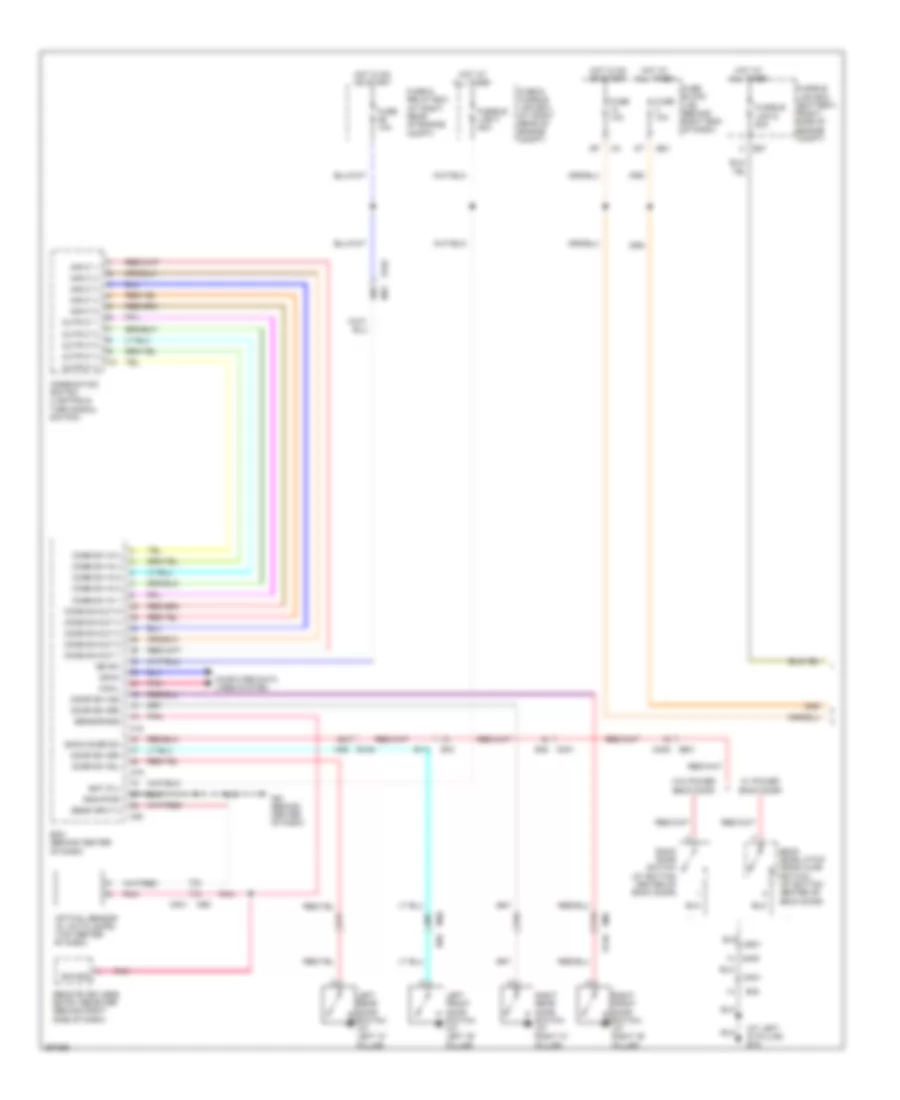 Headlights Wiring Diagram without DRL 1 of 2 for Nissan Armada Platinum 2013