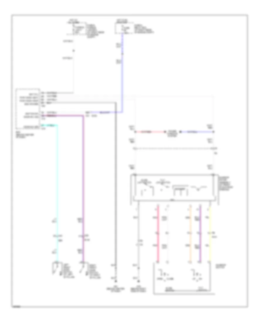 Power Top Sunroof Wiring Diagram for Nissan Armada Platinum 2013